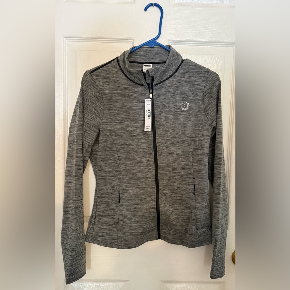 PINK Victoria's Secret Heathered Gray Utility Jacket